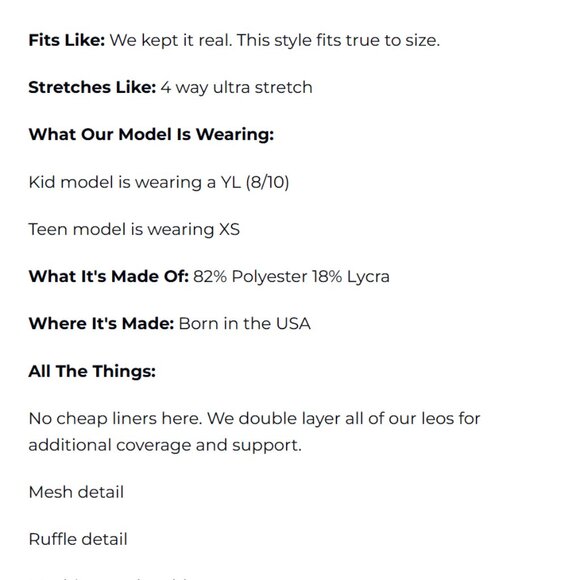 FIVE Dancewear Merci Leotard Teal YM - Picture 7 of 7